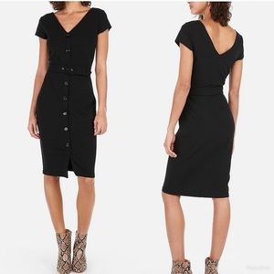Express Black Button-Down Dress